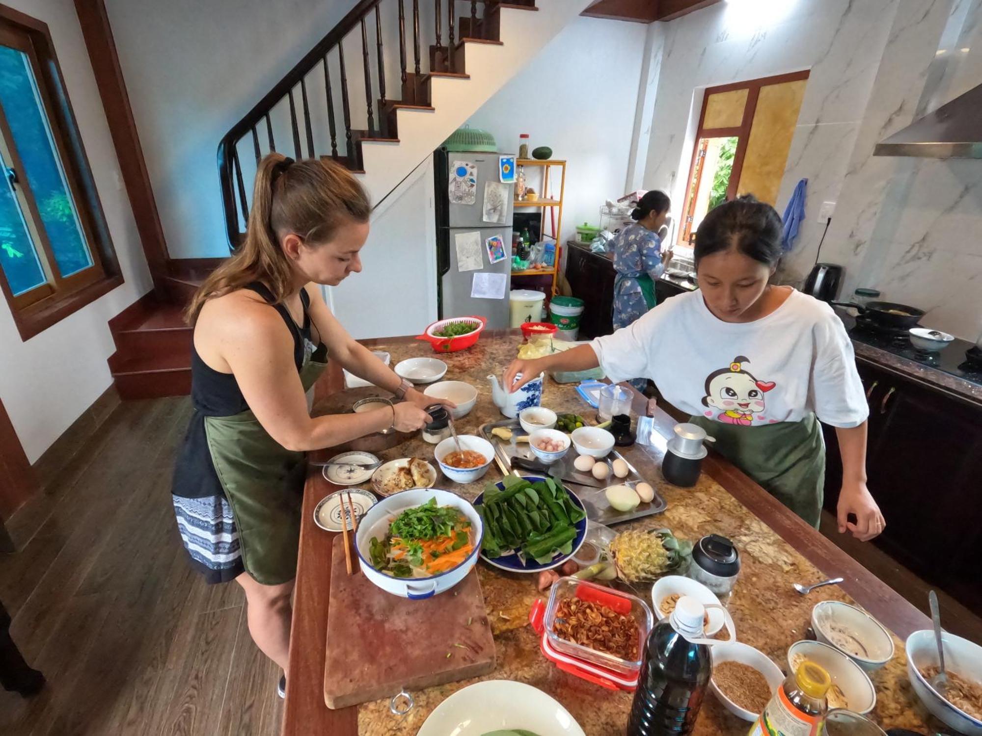 An Homestay-Vietnamese Vegetarian Breakfast Dong Khe Sau Esterno foto